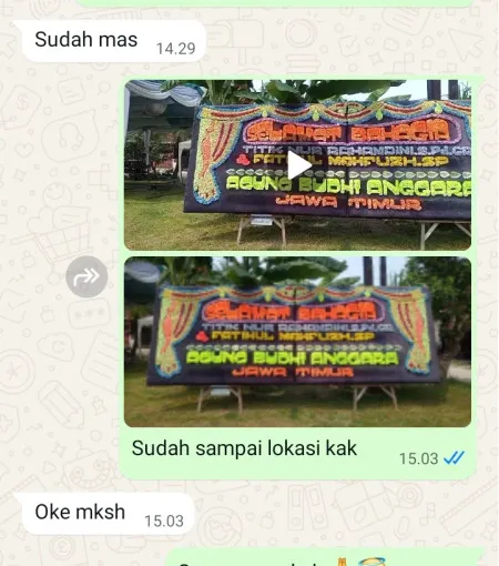 Pengiriman Papan Bunga Arjomulyo Adimulyo